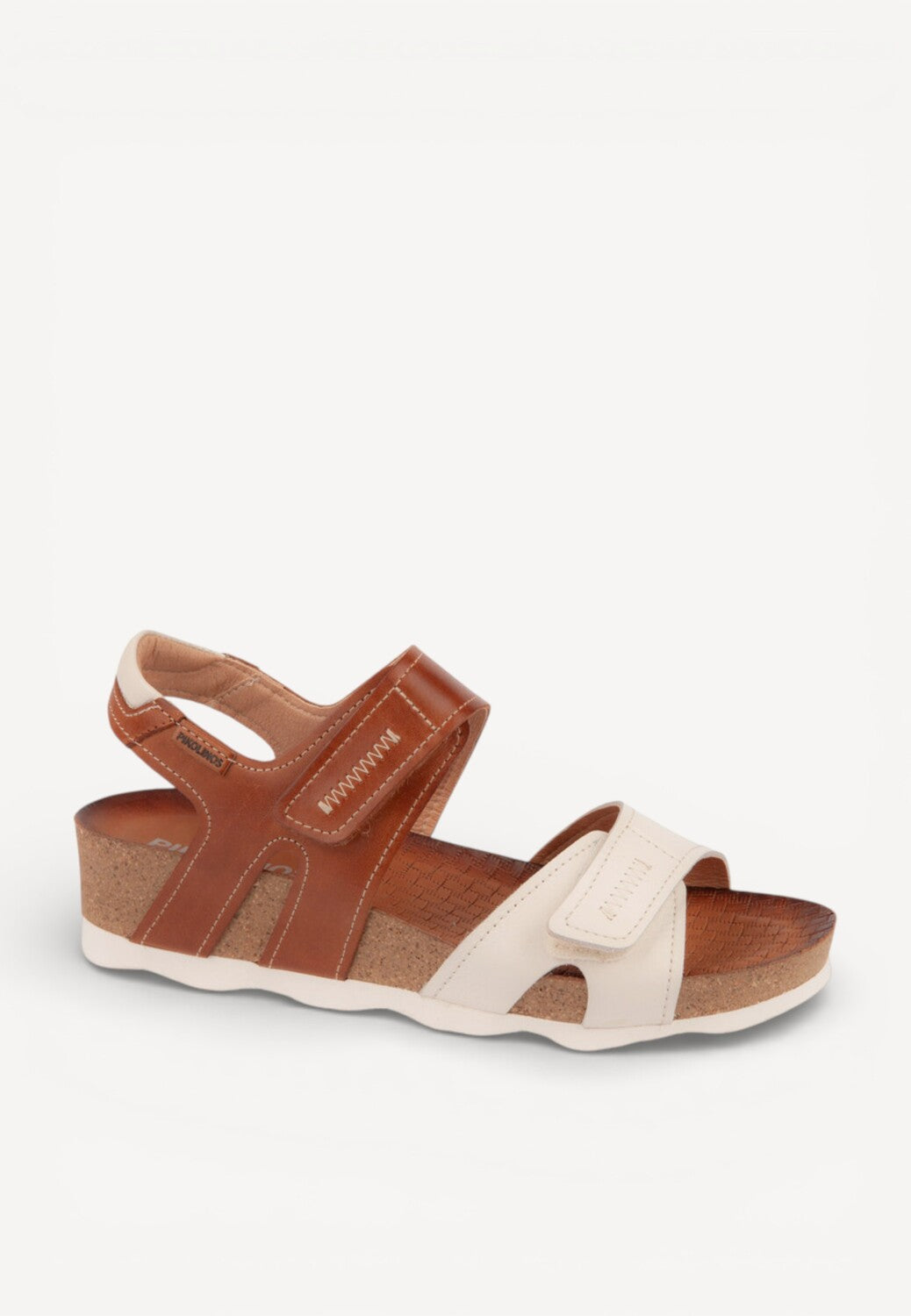 DAMES OPEN SCHOENEN-Wit combi kleur