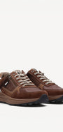 Heren veterschoenen-Bruin suède