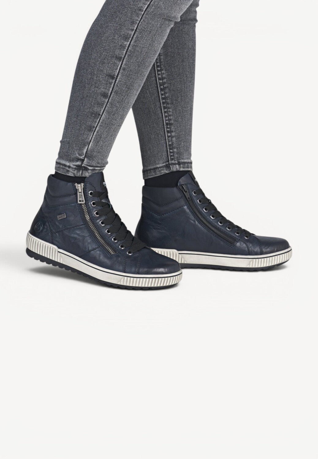 DAMES SPORTIEVE VETERSCHO-Blauw leer