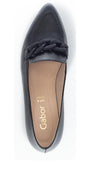 BALLERINAS + PUMPS-Zwart leer