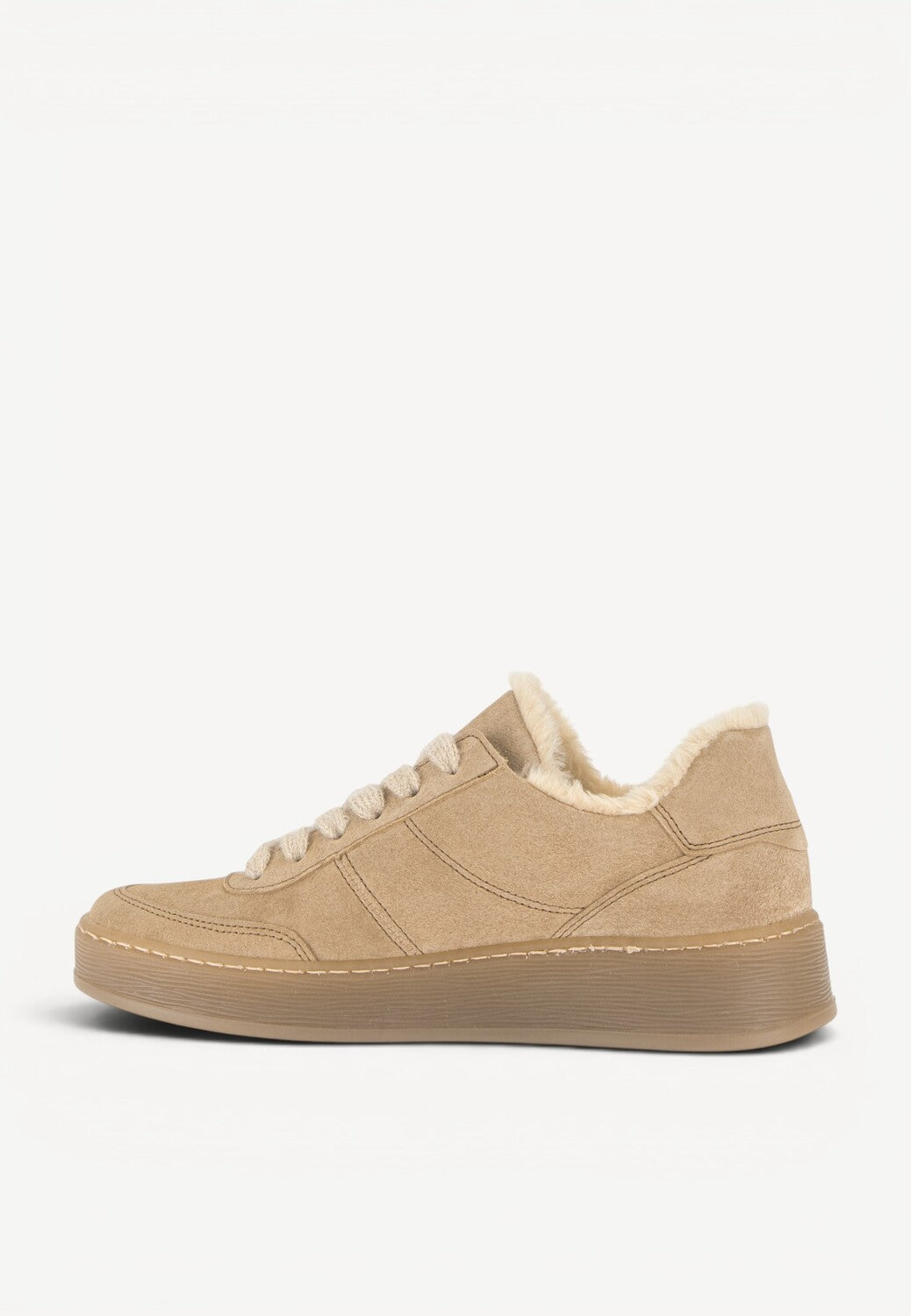 DAMES SPORTIEVE VETERSCHO-Beige suède/nubuck