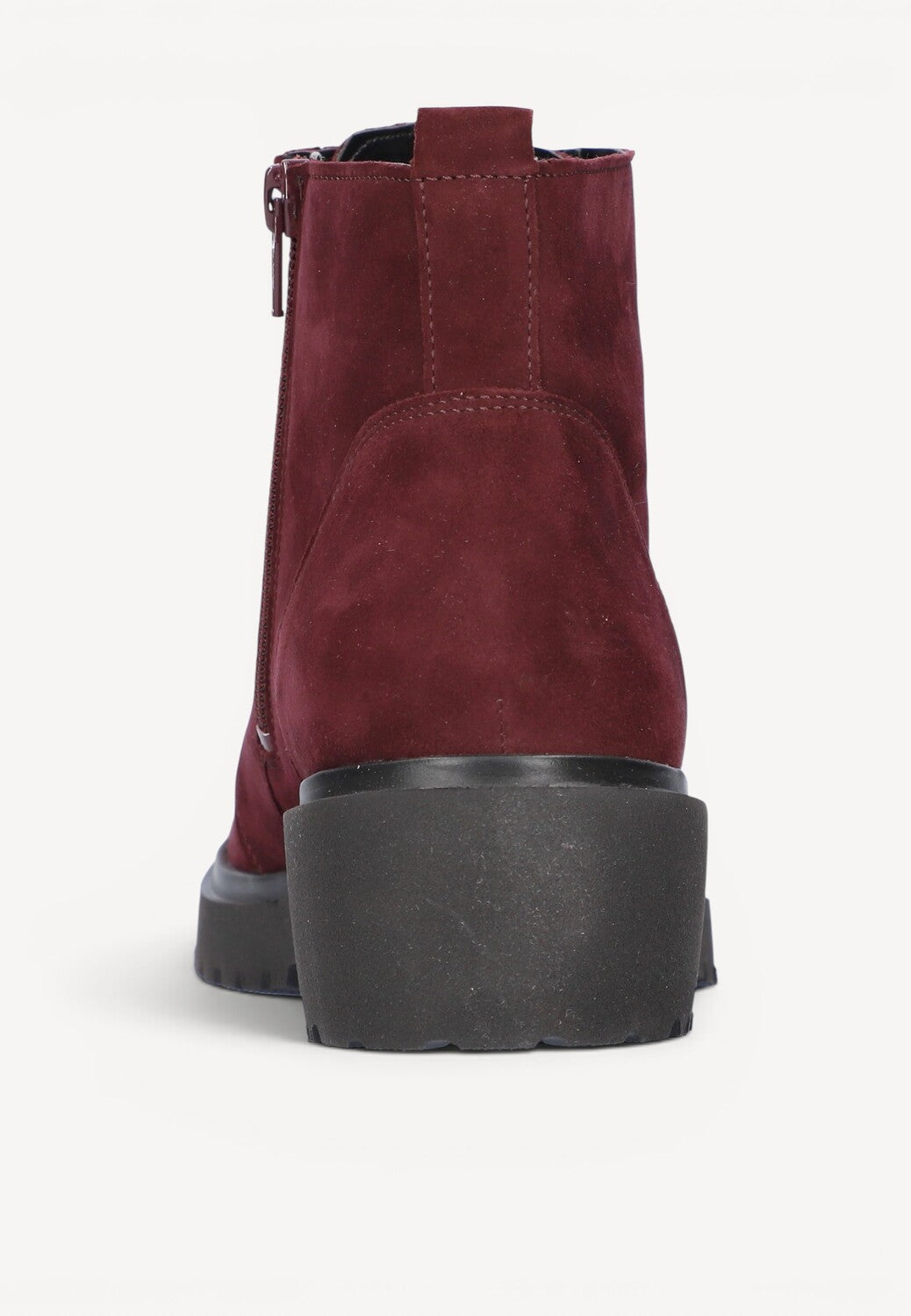 DAMES BOOTS+KORT LAARS-Rood suède/nubuck