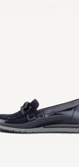 DAMES INSTAPSCHOENEN-Blauw lak