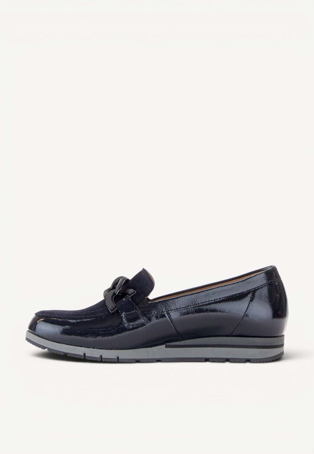 DAMES INSTAPSCHOENEN-Blauw lak