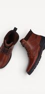 Heren boots-Bruin leer