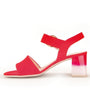 DAMES OPEN SCHOENEN-Rood suède/nubuck