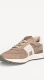 Heren veterschoenen-Beige combi kleur