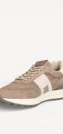 Heren veterschoenen-Beige combi kleur