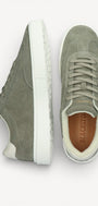 Heren veterschoenen-Groen suède/nubuck