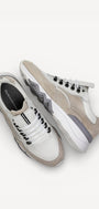 Heren veterschoenen-Wit combi kleur