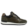 Heren veterschoenen-Groen leer