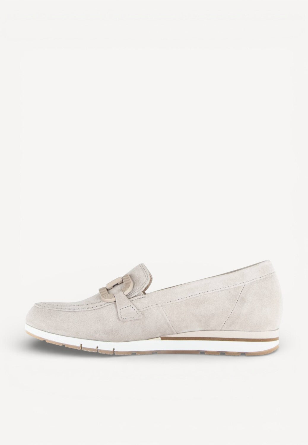 DAMES INSTAPSCHOENEN-Beige suède/nubuck