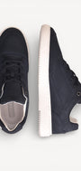 Heren veterschoenen-Blauw suède/nubuck