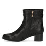 DAMES BOOTS+KORT LAARS-Zwart leer