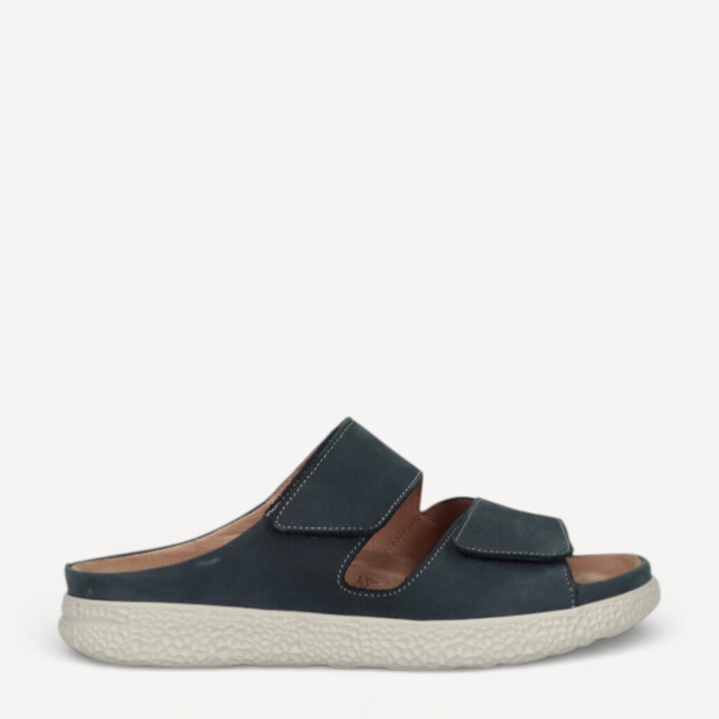 DAMES OPEN SCHOENEN-Blauw suède/nubuck