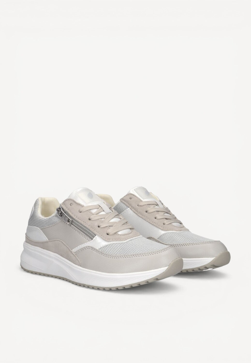 DAMES SPORTIEVE VETERSCHO-Beige leer