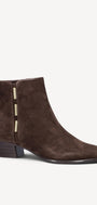 DAMES BOOTS+KORT LAARS-Bruin suède