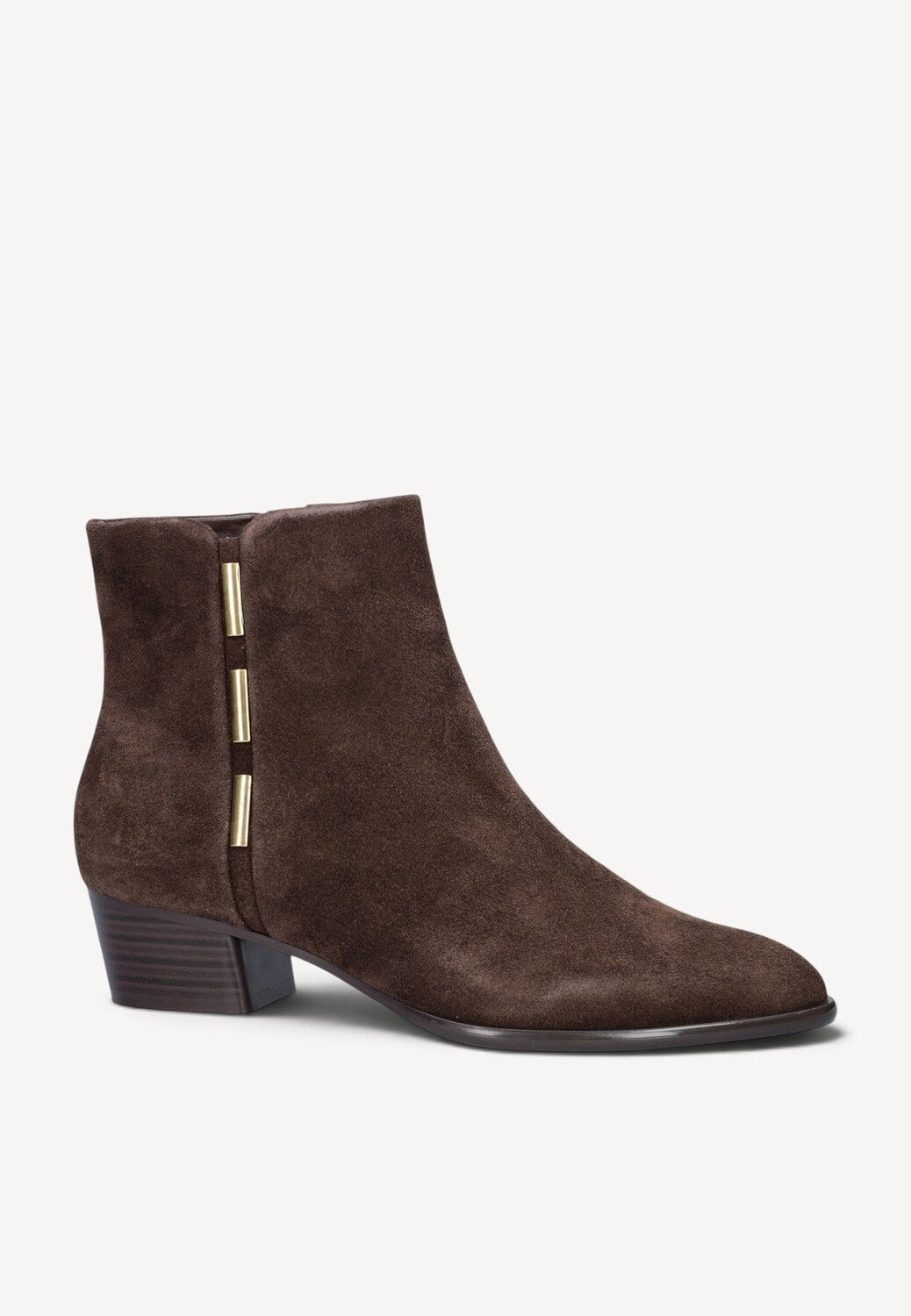 DAMES BOOTS+KORT LAARS-Bruin suède