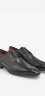Heren veterschoenen-Zwart leer