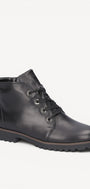 DAMES BOOTS+KORT LAARS-Zwart leer
