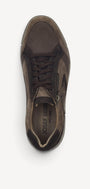 Heren veterschoenen-Bruin combi kleur