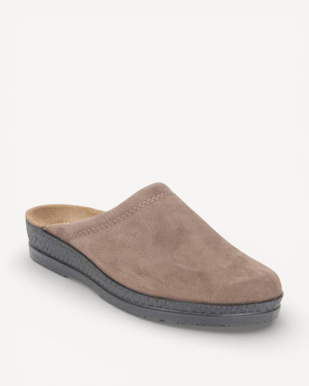 Heren muil pantoffels-Bruin leer