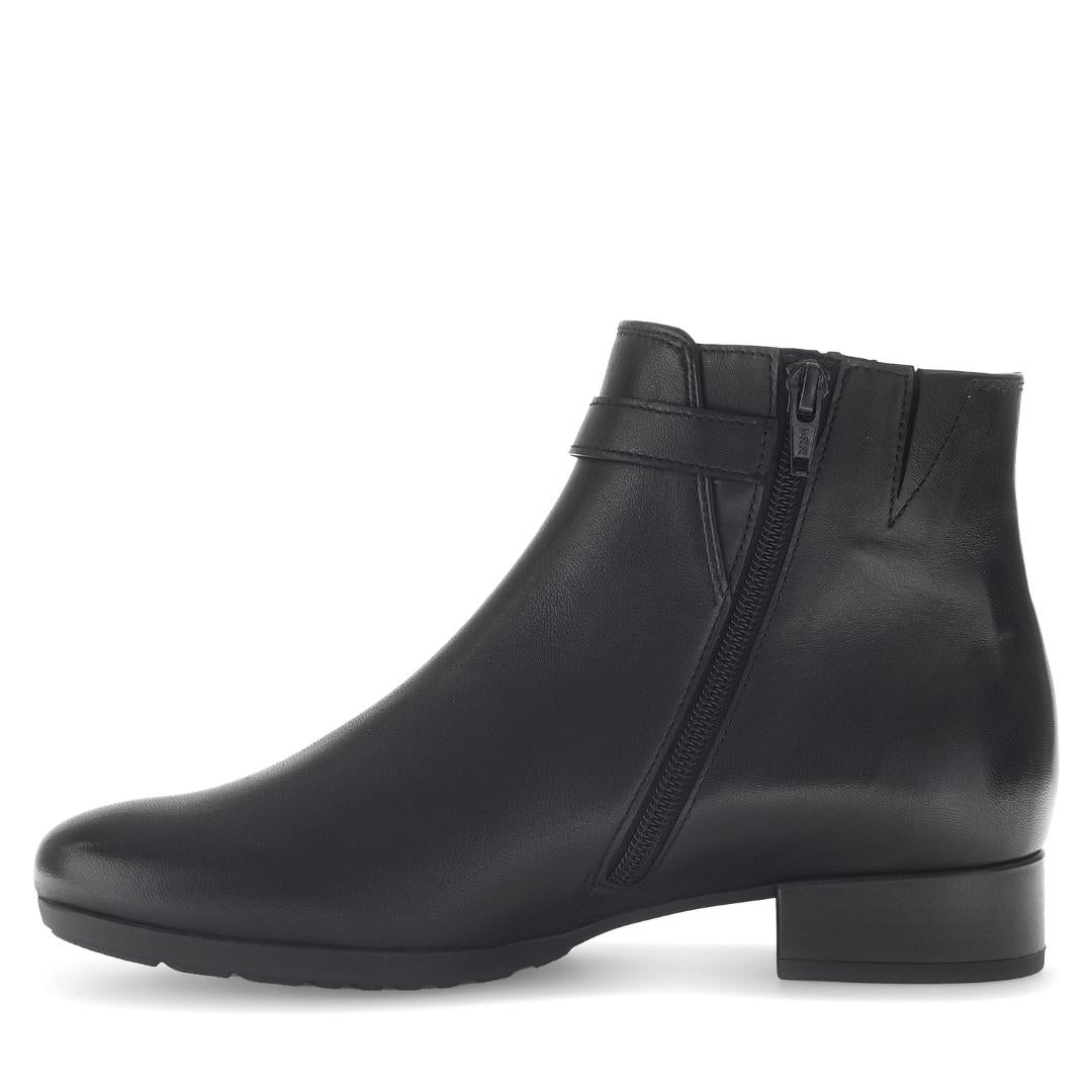 DAMES BOOTS+KORT LAARS-Zwart leer