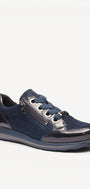 DAMES SPORTIEVE VETERSCHO-Blauw lak