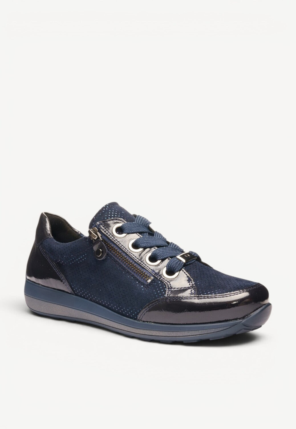 DAMES SPORTIEVE VETERSCHO-Blauw lak