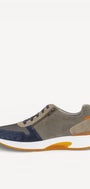 Heren veterschoenen-Blauw combi kleur