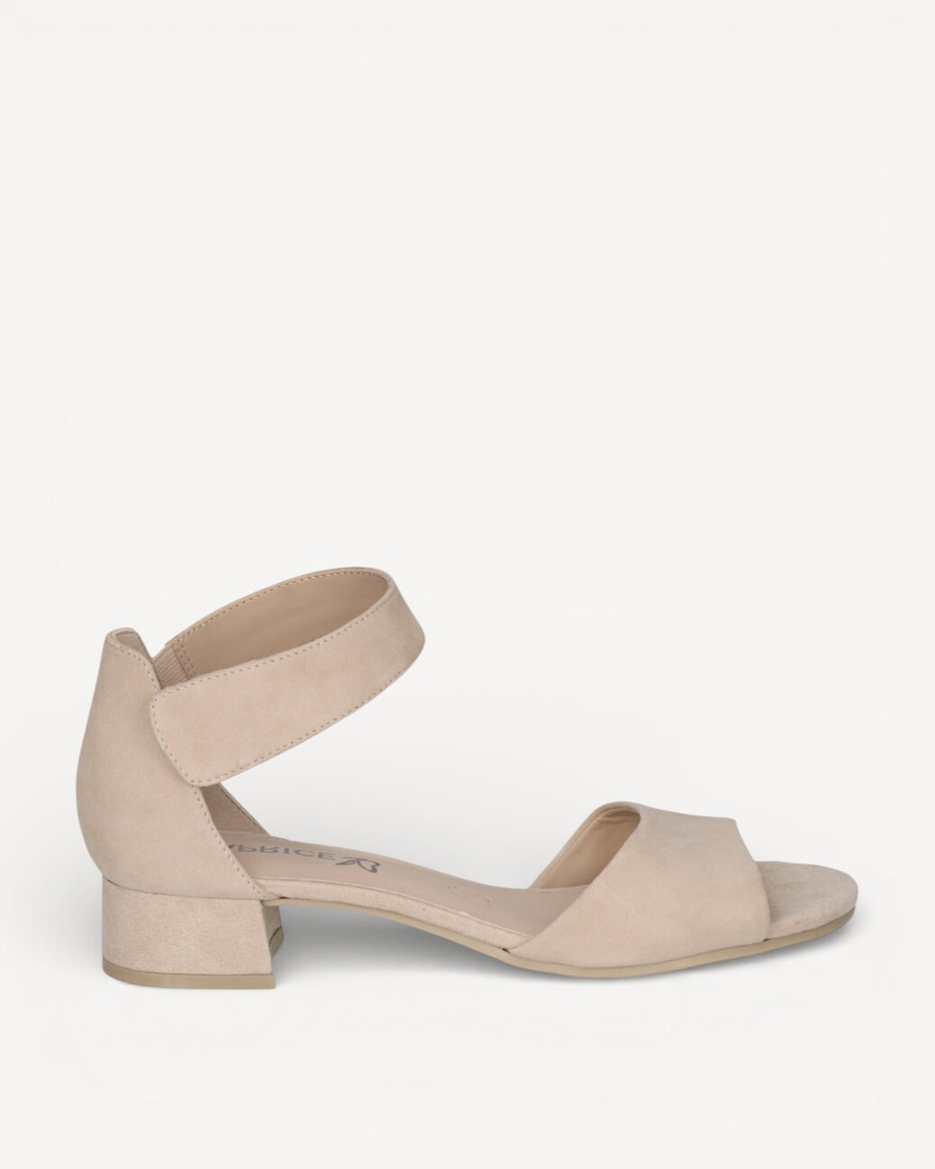 DAMES OPEN SCHOENEN-Beige suède/nubuck