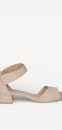 DAMES OPEN SCHOENEN-Beige suède/nubuck