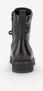 DAMES BOOTS+KORT LAARS-Zwart leer