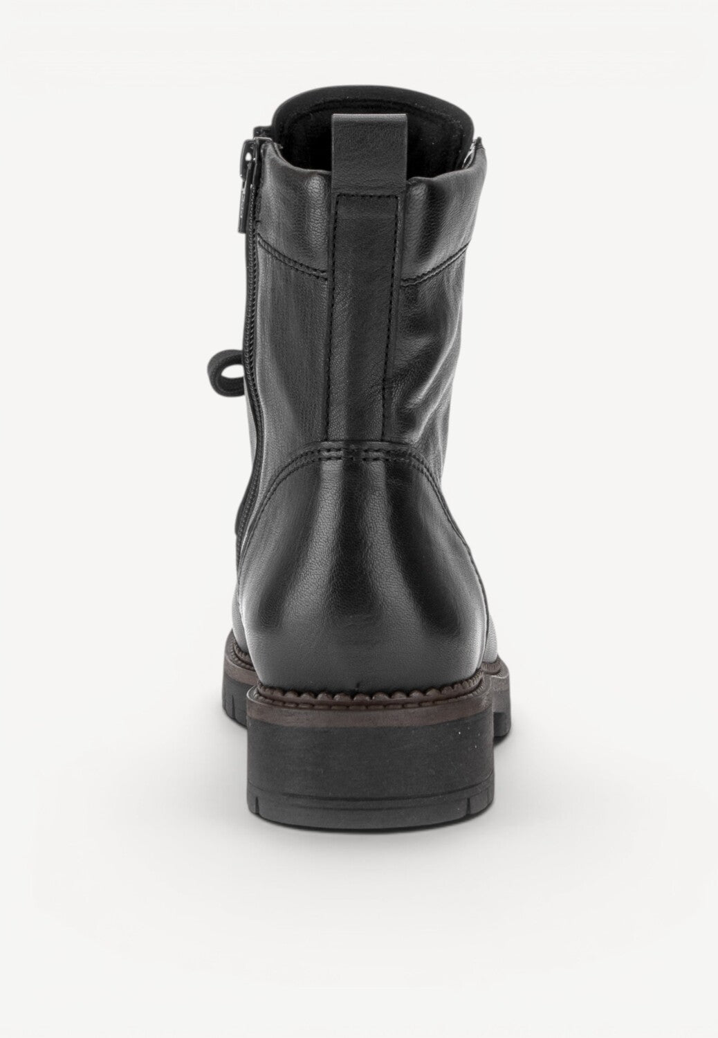 DAMES BOOTS+KORT LAARS-Zwart leer