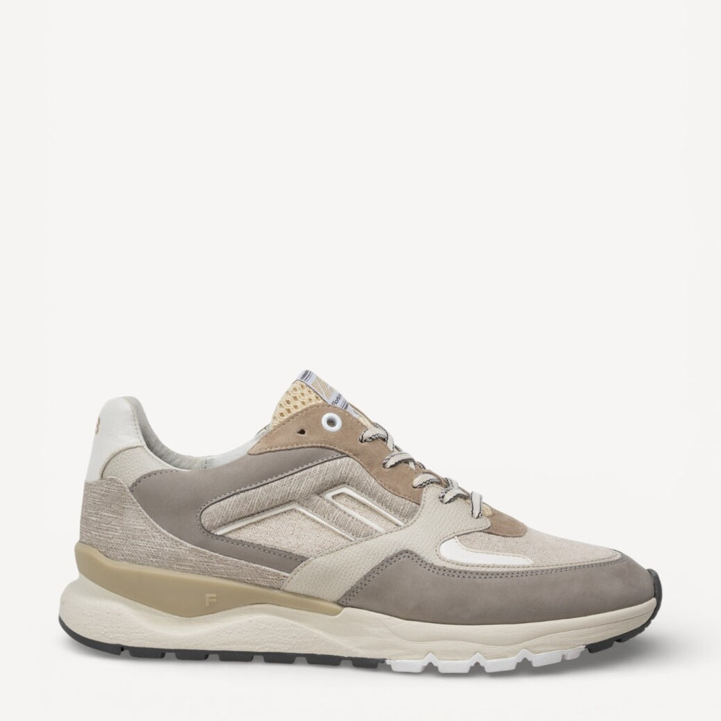 Heren veterschoenen-Beige combi kleur