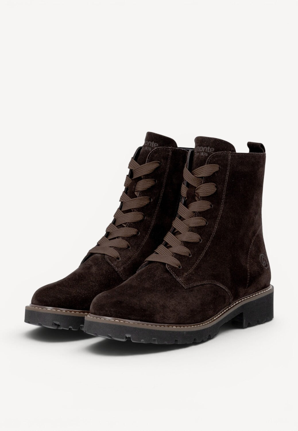 DAMES BOOTS+KORT LAARS-Bruin suède
