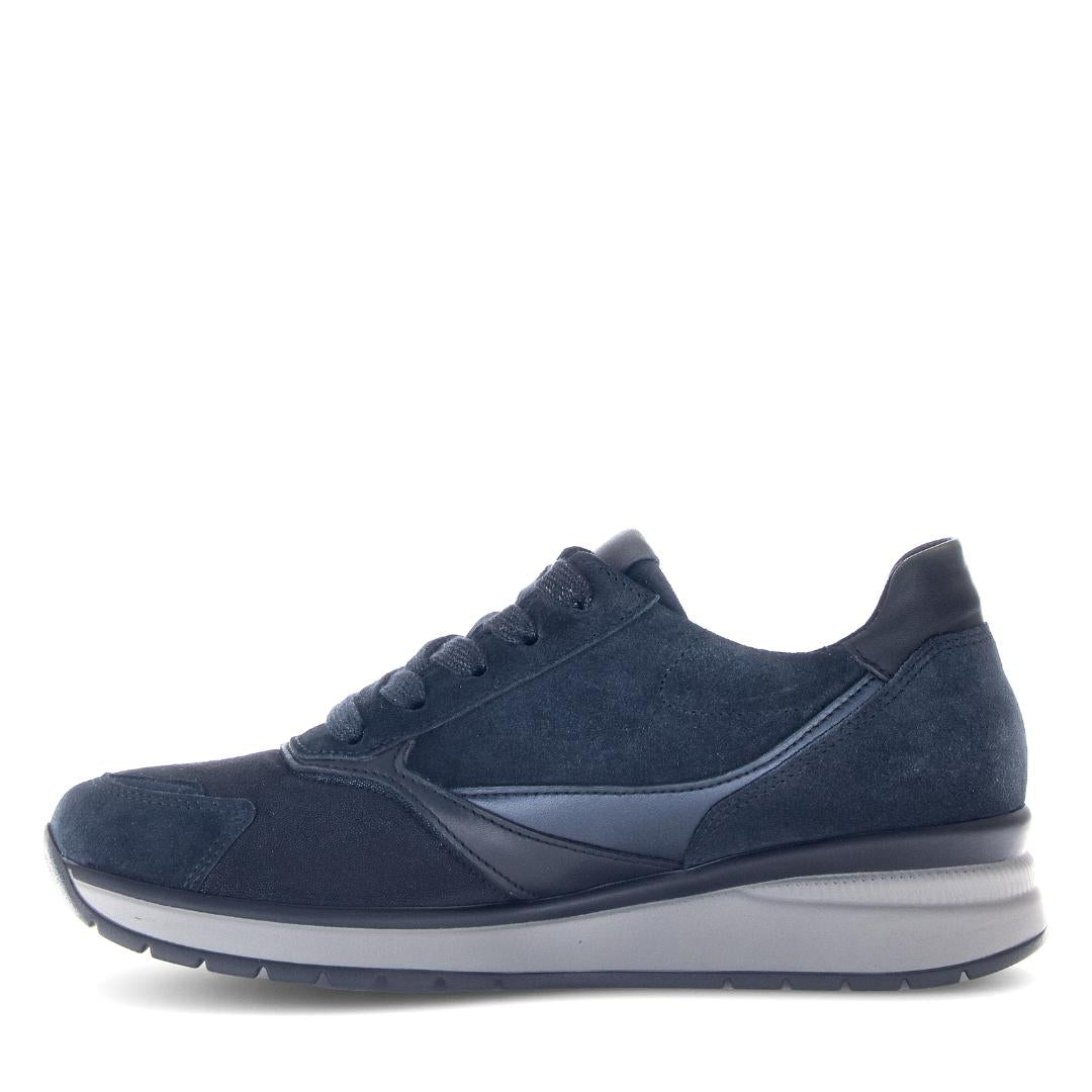 DAMES SPORTIEVE VETERSCHO-Blauw suède/nubuck
