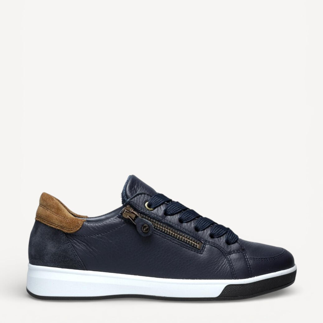 DAMES SPORTIEVE VETERSCHO-Blauw leer