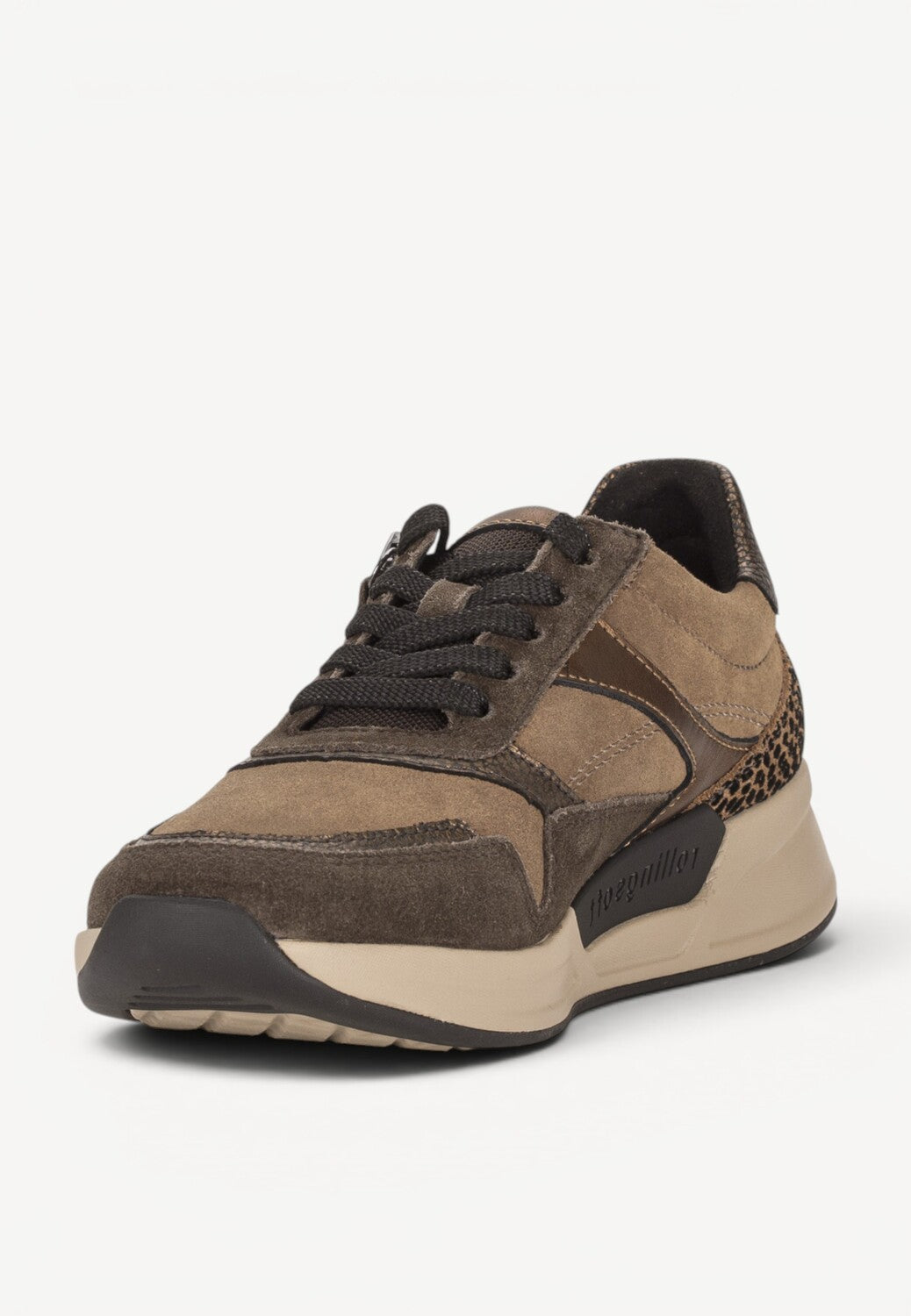 DAMES SPORTIEVE VETERSCHO-Bruin combi kleur