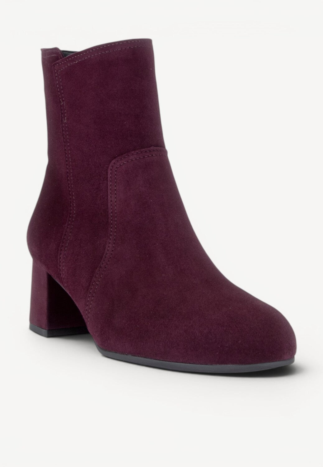 DAMES BOOTS+KORT LAARS-Rood suède/nubuck