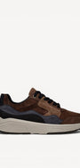 Heren veterschoenen-Bruin combi kleur