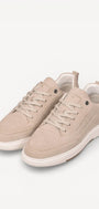 Heren veterschoenen-Beige suède/nubuck