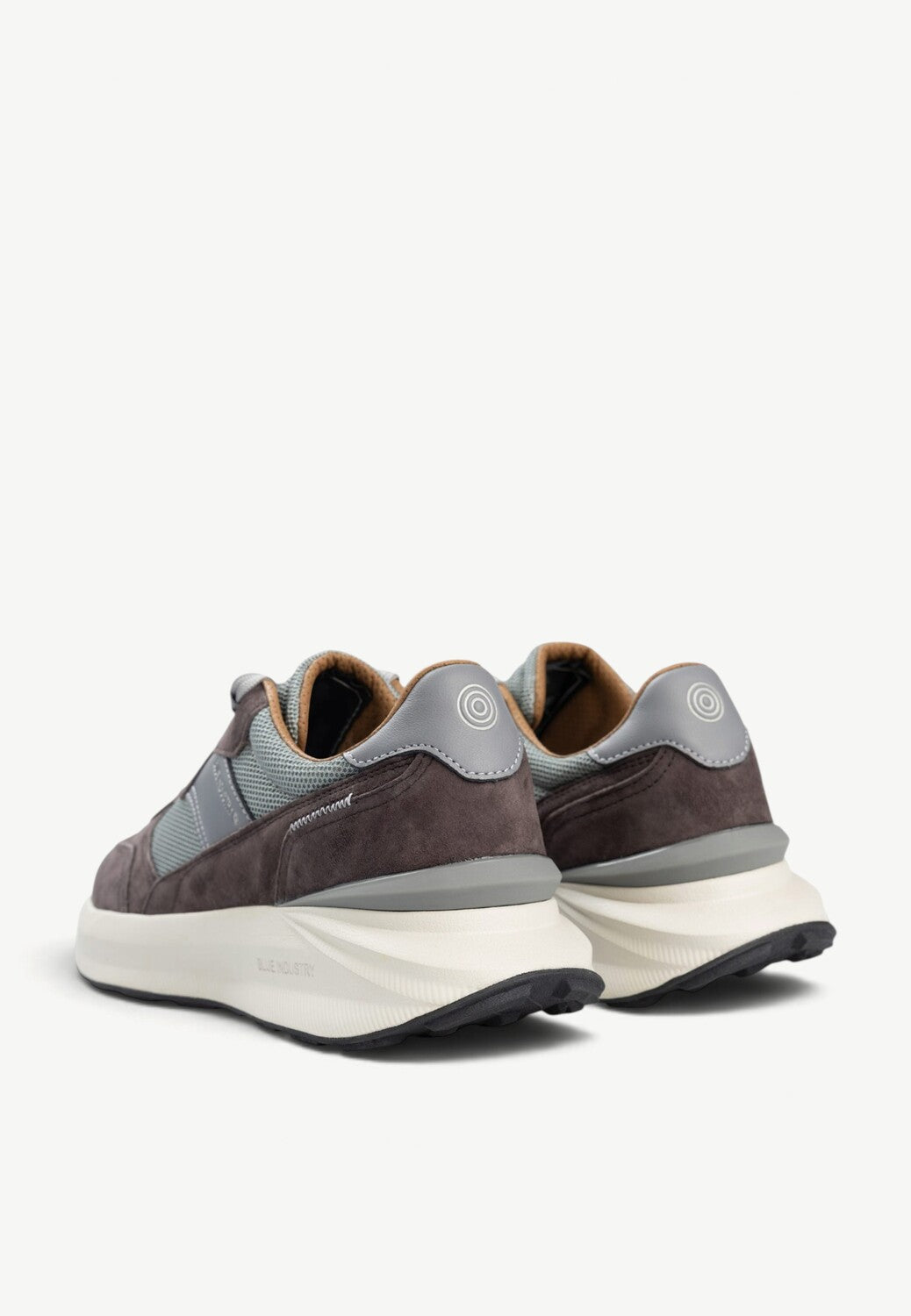 Heren veterschoenen-Grijs combi kleur