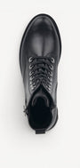 DAMES BOOTS+KORT LAARS-Zwart leer