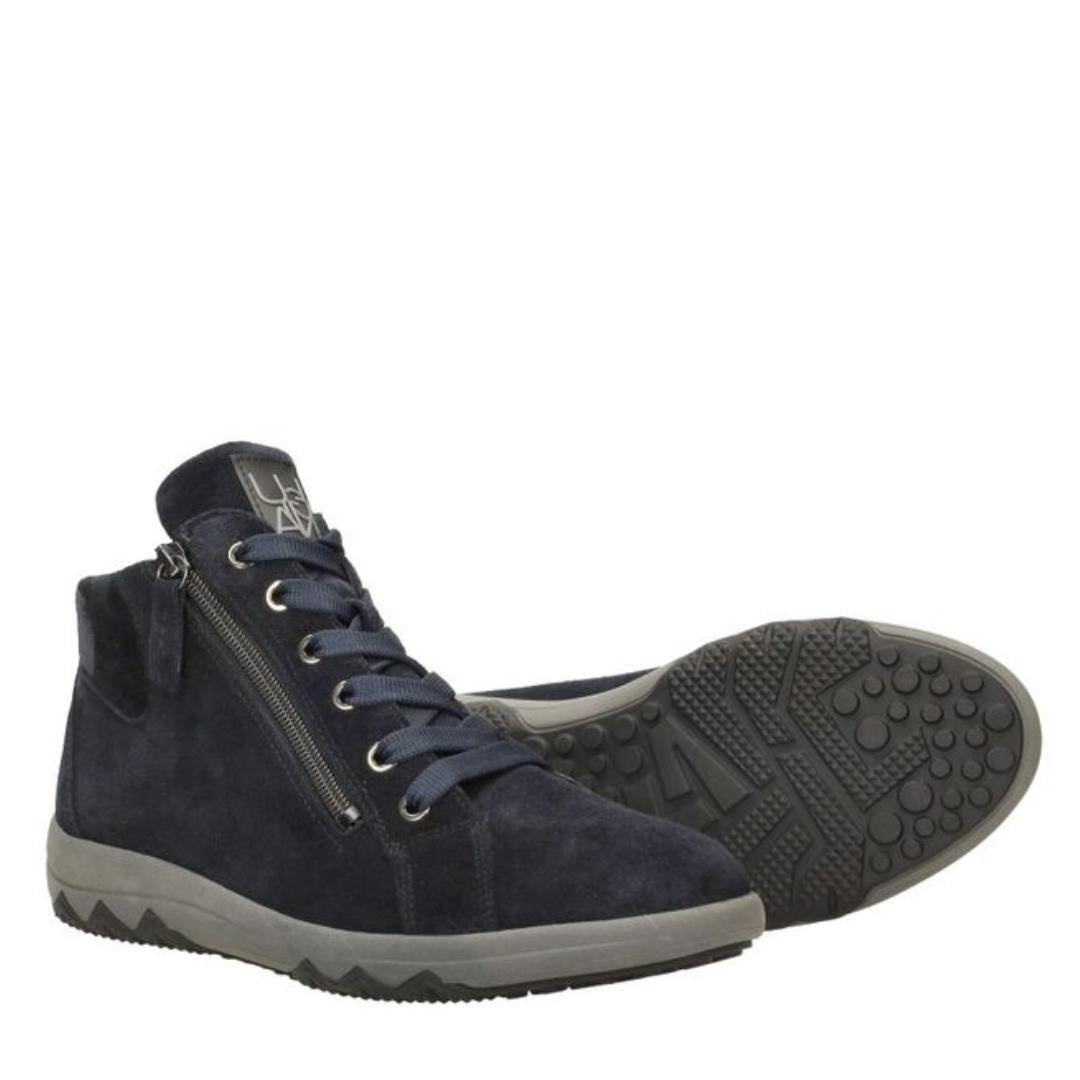 DAMES SPORTIEVE VETERSCHO-Blauw suède/nubuck