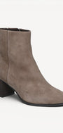 DAMES BOOTS+KORT LAARS-Beige suède/nubuck