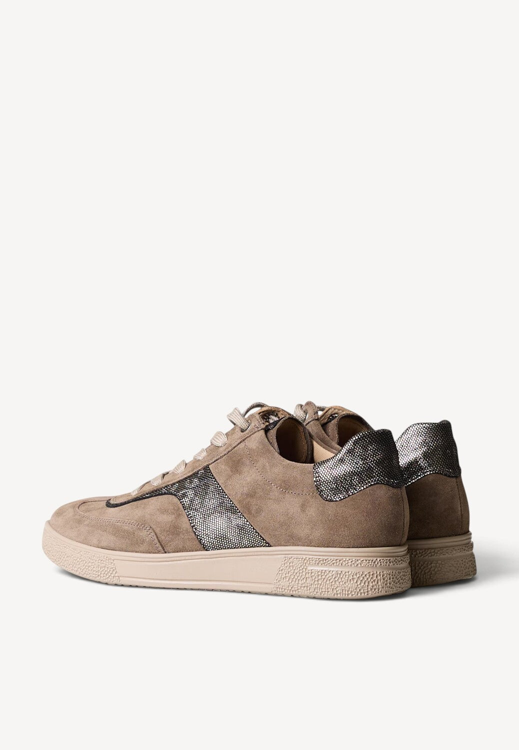 DAMES SPORTIEVE VETERSCHO-Beige suède/nubuck