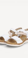 DAMES OPEN SCHOENEN-Wit combi kleur