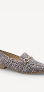 DAMES INSTAPSCHOENEN-Bruin combi kleur