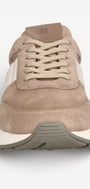 Heren veterschoenen-Beige combi kleur